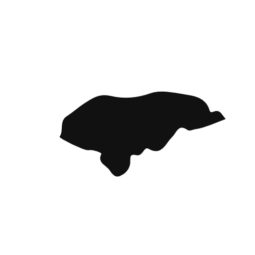 Honduras country map black shape