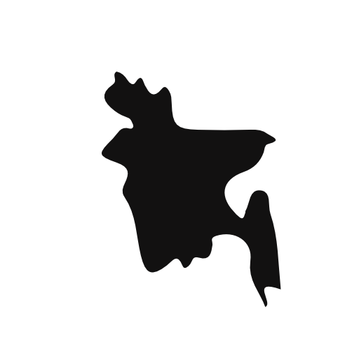 Bangladesh country map silhouette