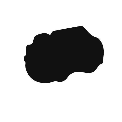 Macedonia country map black shape