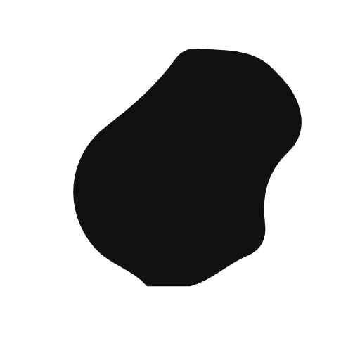Nauru country map black shape