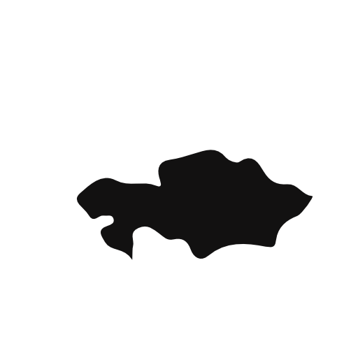 Kazakhstan country map silhouette