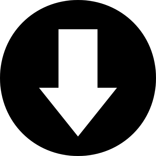 Arrow pointing down on a circle