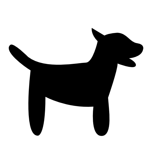 Dog pet silhouette