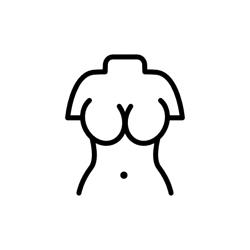 Upper torso of a woman