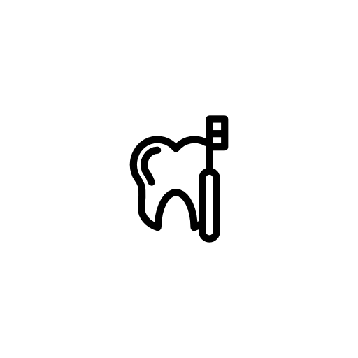 Tooth and dentist tool outlines