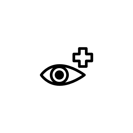 Eye beside a cross