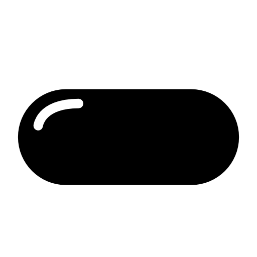 Pill symbol with white details