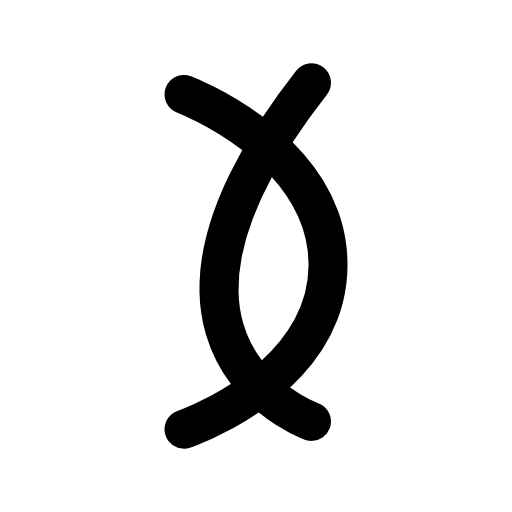 DNA outline symbol