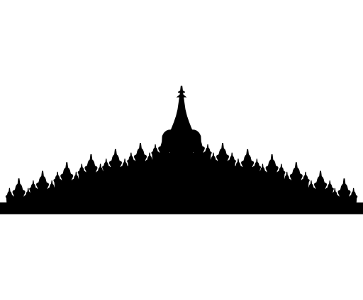 Borobudur in Java, Indonesia