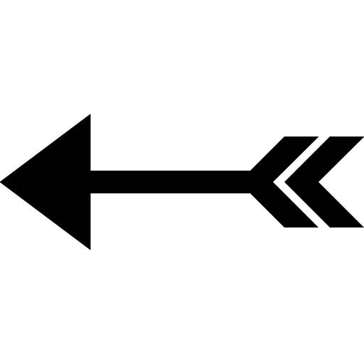 Arrow of indian style pointing to left