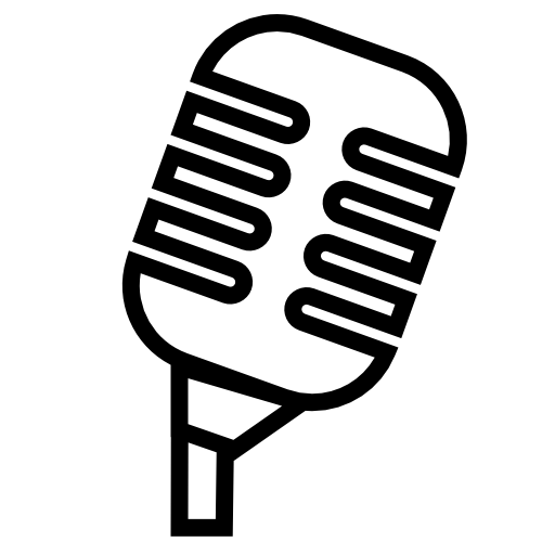 Professional condenser microphone outline