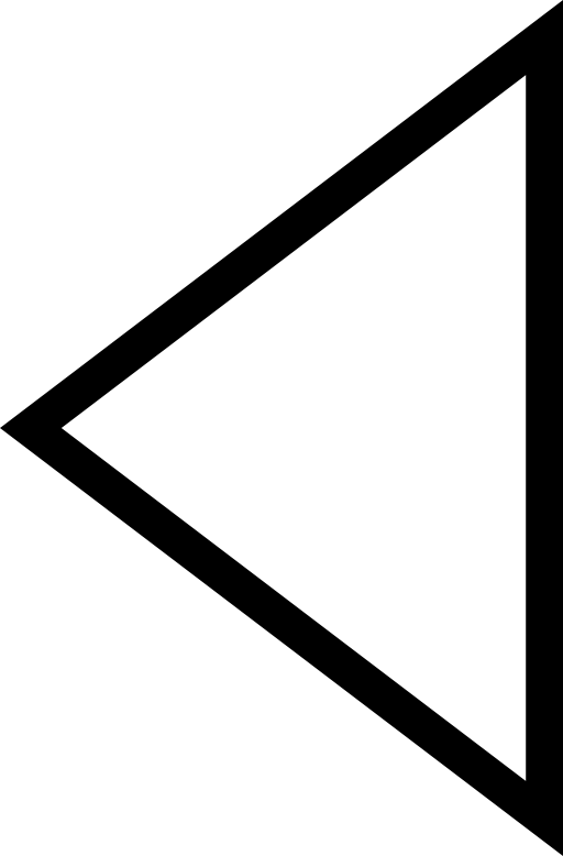 Arrow, white triangle pointing to left
