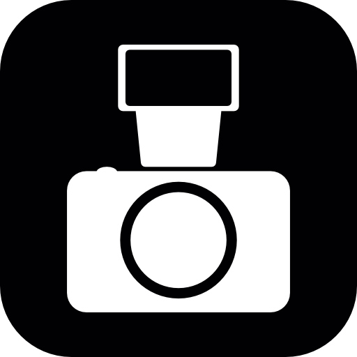 Camera with external flash