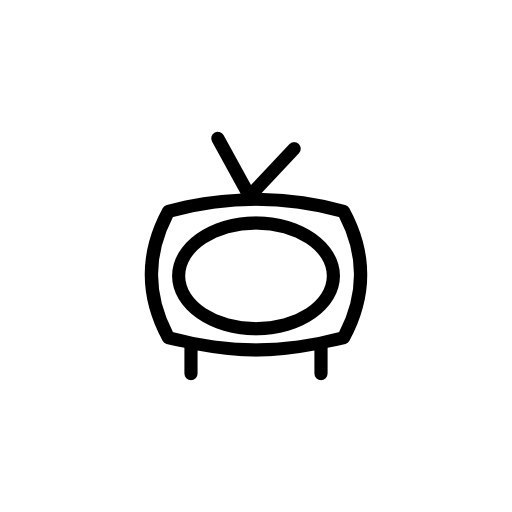 Vintage type television outline