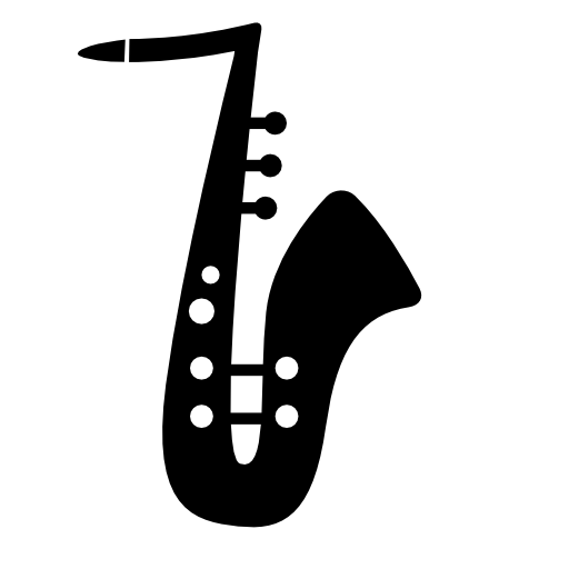 Saxophone with white detailing