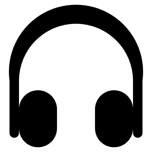 Headphones black shape