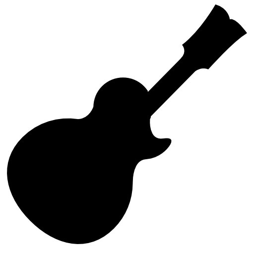 Music guitar black silhouette