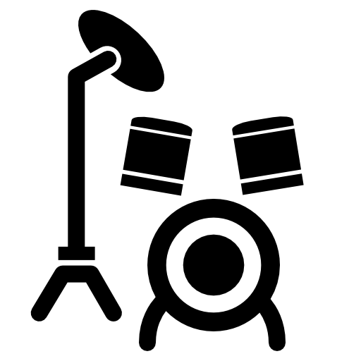 Drum set cartoon variant
