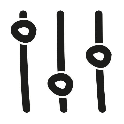 Settings hand drawn symbol