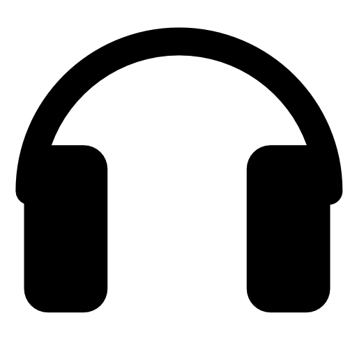 Rectangular headphones silhouette
