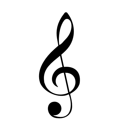 G clef musical note