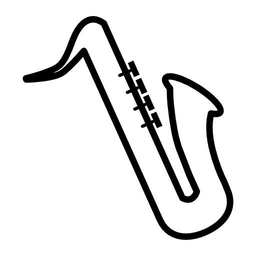 Saxophone musical instrument, IOS 7 interface symbol