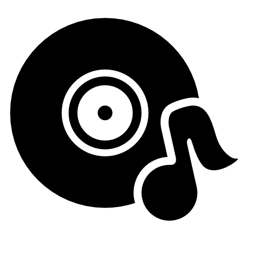 Music disc with music note