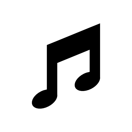 Musical black double note symbol