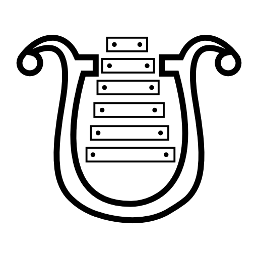 Harp musical instrument, IOS 7 symbol