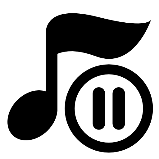 Music player pause button