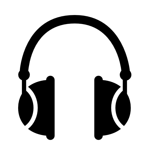 Music headphones with white details