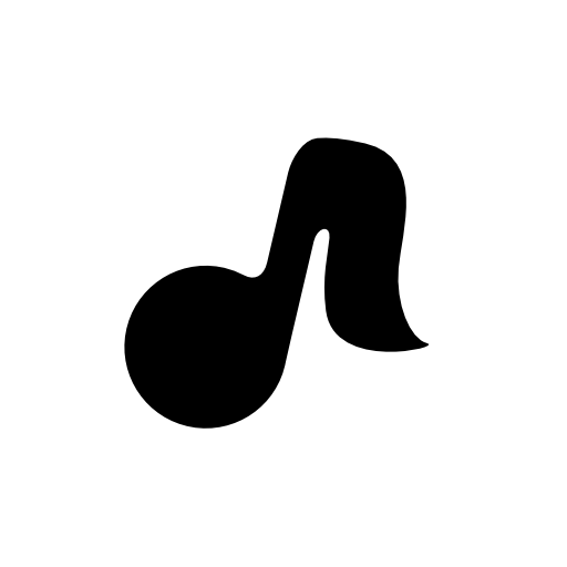 Musical note black variant shape