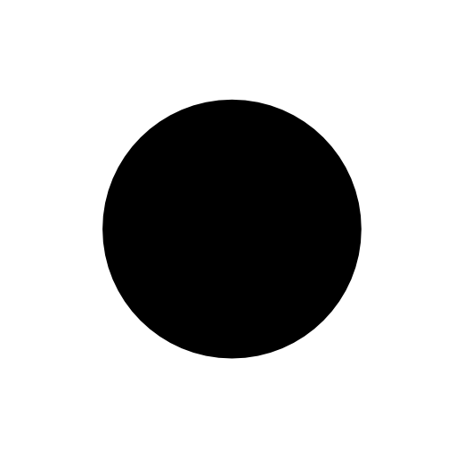 Circle in black of a drum top view