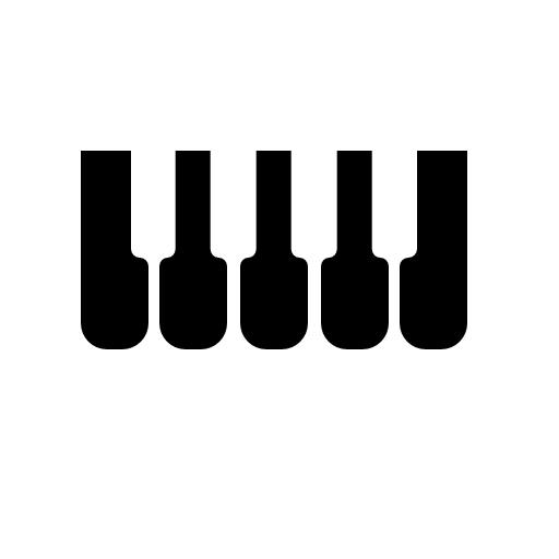 Piano or synthesizer keys