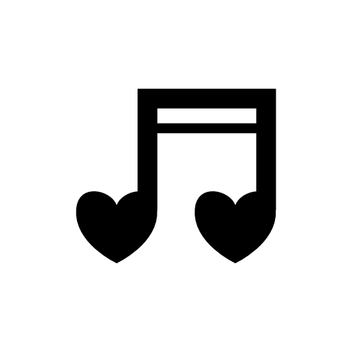 Musical heart notes
