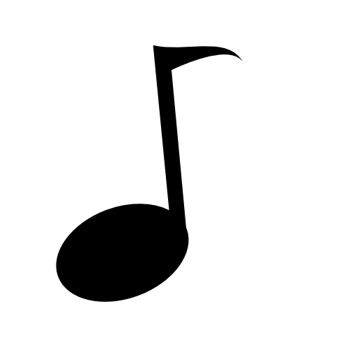 Singular music note