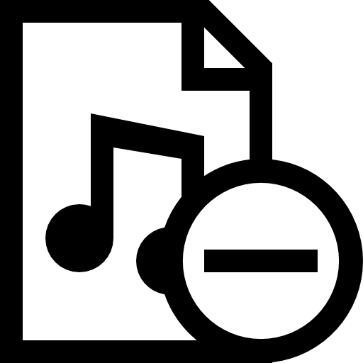 Music document remove button