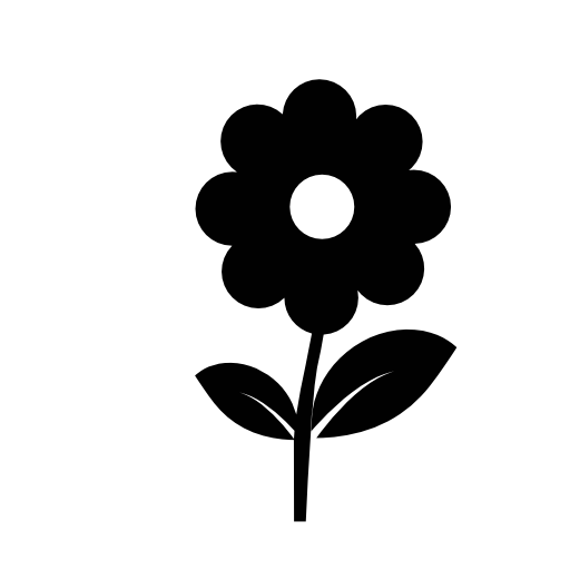 Flower in black