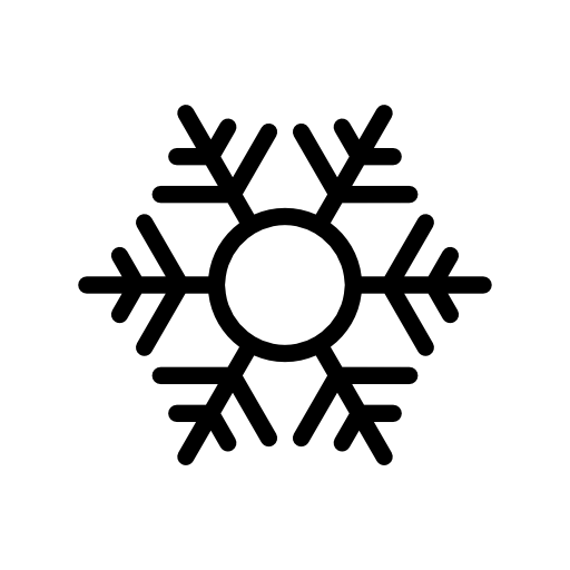 Snowflake with round center