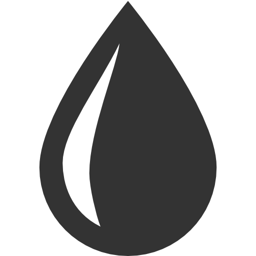 Water drop silhouette