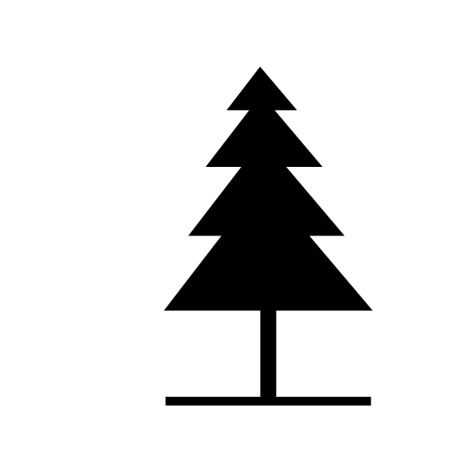 Pine tree shape for xmas