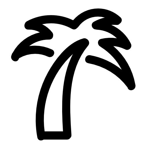 Palm tree outline
