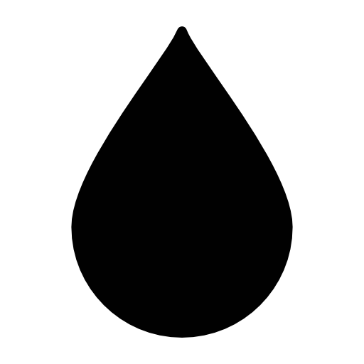 Water droplet silhouette