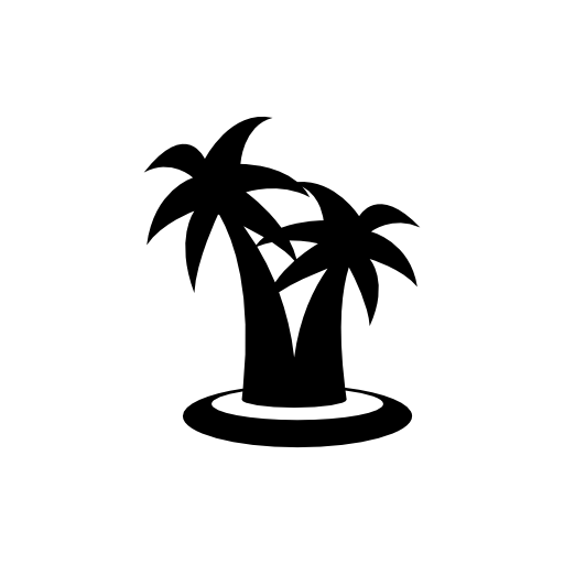 Palm trees couple