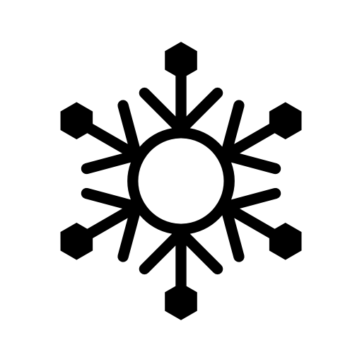 Winter flake variant with circle center