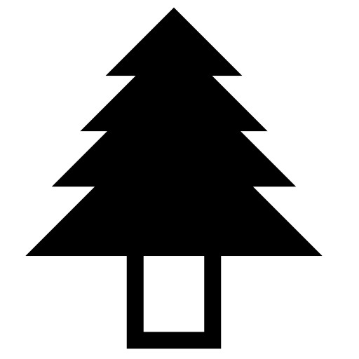 Tree shape of a Christmas pine