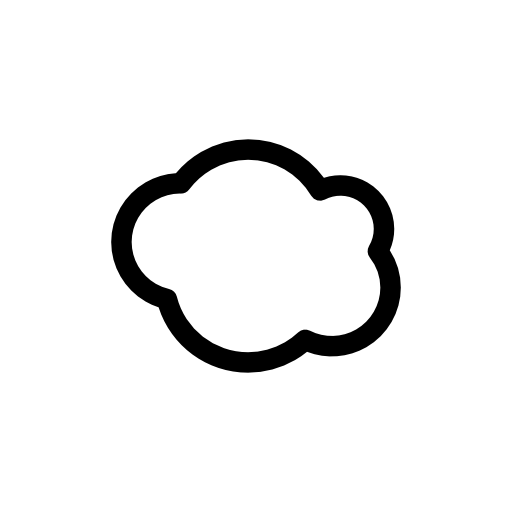 Fluff cloud outline