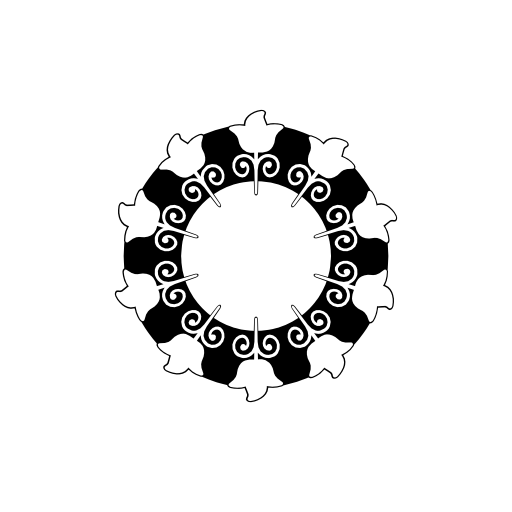 Flower of circular design
