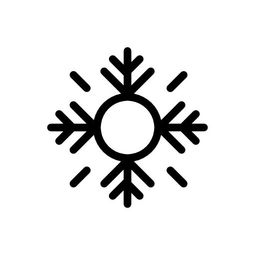 Snowflake variant with huge circle at center