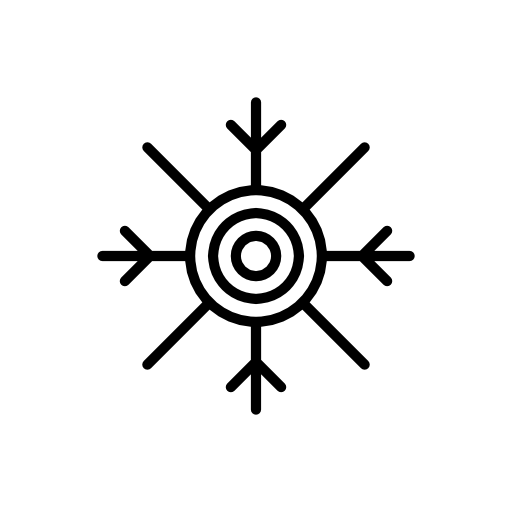 Snowflake with circular shapes